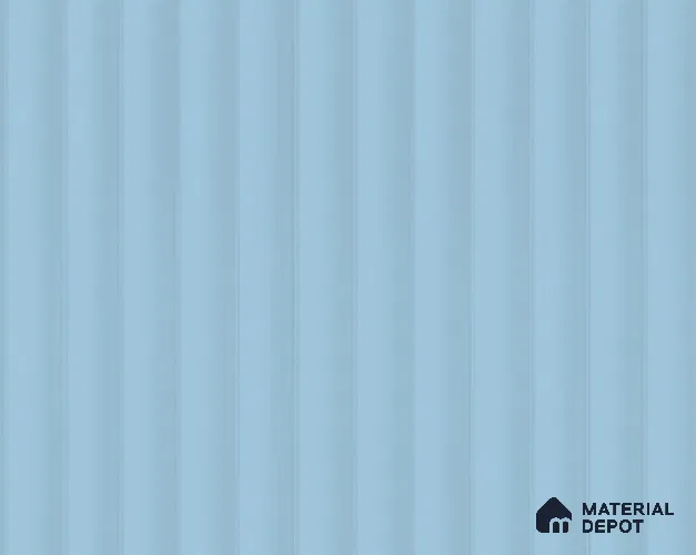 Powder Blue Fluted Solid Color LM 23828 8 ft x 4 ft High Gloss Finish Acrylic Laminate - 3 mm | Suitable for TV Unit,Wardrobe, Kitchen Cabinets