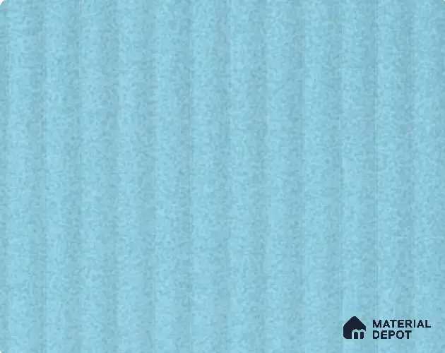 Powder Blue Fluted Solid Color LM 23809 8 ft x 4 ft High Gloss Finish Acrylic Laminate - 3 mm | Suitable for TV Unit,Wardrobe, Kitchen Cabinets