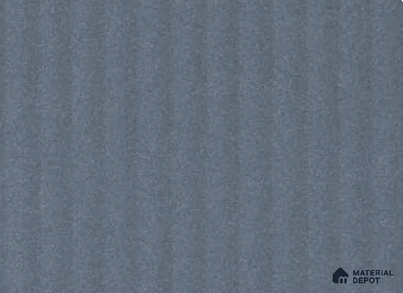 Steel Blue Fluted Solid Color LM 23803 8 ft x 4 ft High Gloss Finish Acrylic Laminate - 3 mm | Suitable for TV Unit,Wardrobe, Kitchen Cabinets