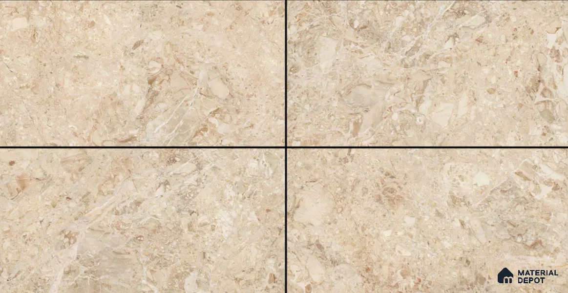 TL 02256 Earthy Brown 1600 x 800 mm Glossy Finish Wall & Floor Vitrified Tile - 10 mm
