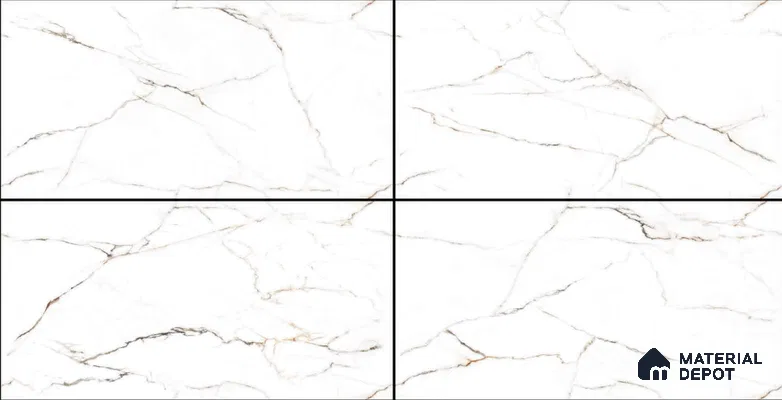 TL 02255 Ice White 1600 x 800 mm Glossy Finish Wall & Floor Vitrified Tile - 10 mm