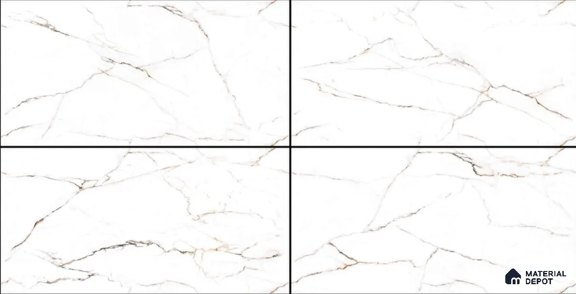 TL 02255 Ice White 1600 x 800 mm Glossy Finish Wall & Floor Vitrified Tile - 10 mm
