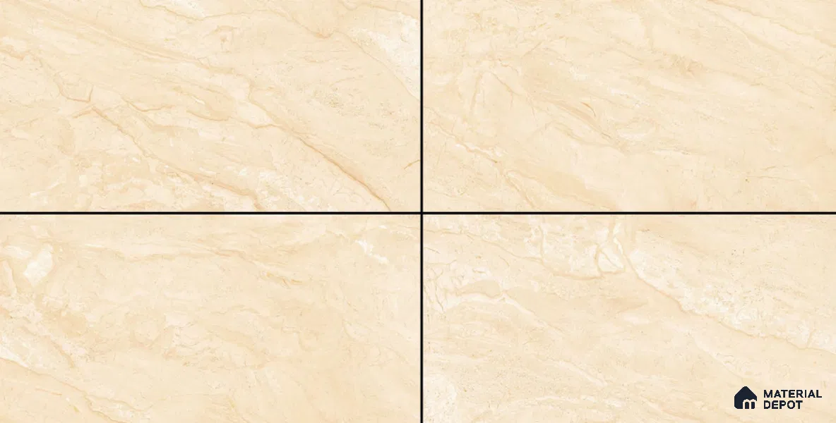 TL 02876 Champagne Brown 1600 x 800 mm Glossy Finish Wall & Floor Vitrified Tile - 10 mm