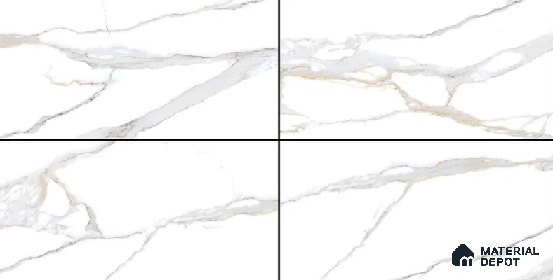 TL 02258 White Blanc 1600 x 800 mm Glossy Finish Wall & Floor Vitrified Tile - 10 mm