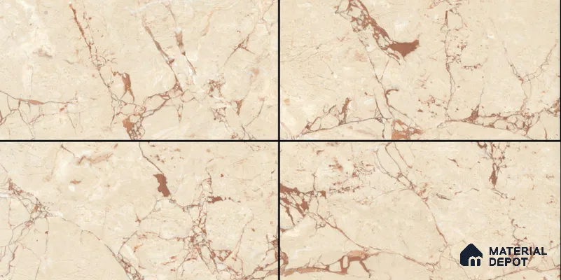 TL 02259 Almond Brown 1600 x 800 mm Glossy Finish Wall & Floor Vitrified Tile - 10 mm