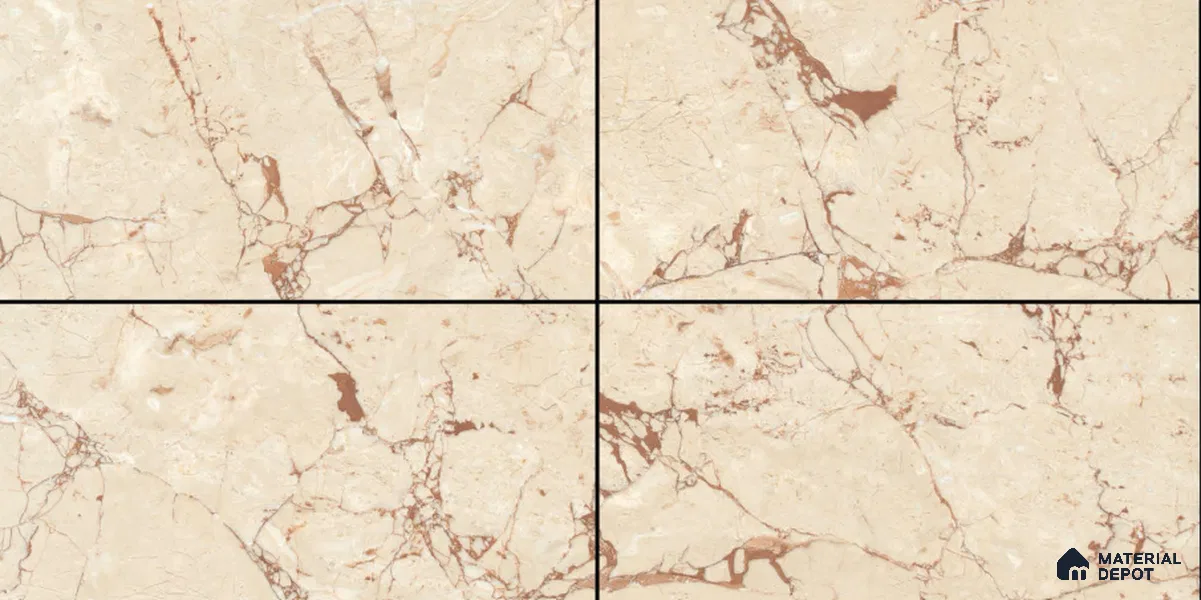 TL 02259 Almond Brown 1600 x 800 mm Glossy Finish Wall & Floor Vitrified Tile - 10 mm