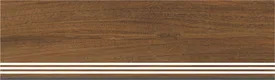 Earth Brown Step Tile Matte Finish TL 02558 Vitrified Stair Tile - 9.5 mm | Set of Step (3x1 ft) and Riser (3 ft x 8 inch) | Image 01