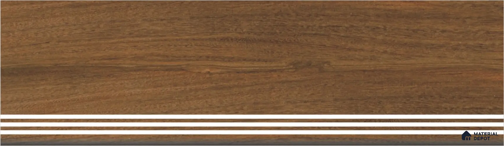 Earth Brown Step Tile Matte Finish TL 02558 3 ft x 1 ft Vitrified Stair Tile - 9.5 mm