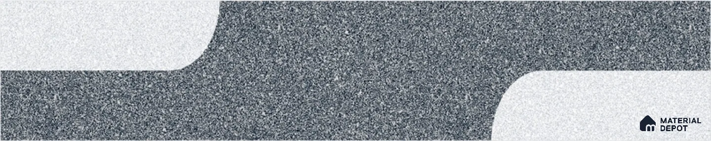 Misty Grey Step Tile Matte Finish TL 02559 3 ft x 1 ft Vitrified Stair Tile - 9.5 mm
