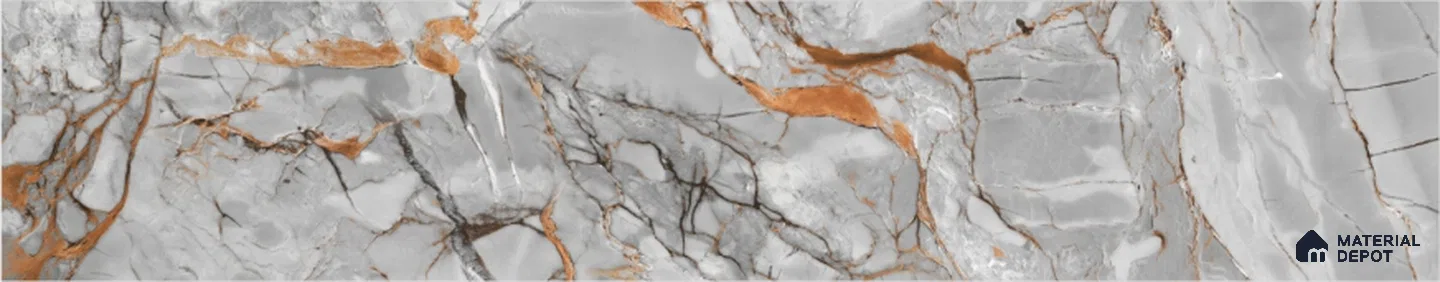 Amber Vein Step Tile Matte Finish TL 02549 3 ft x 1 ft Vitrified Stair Tile - 9.5 mm