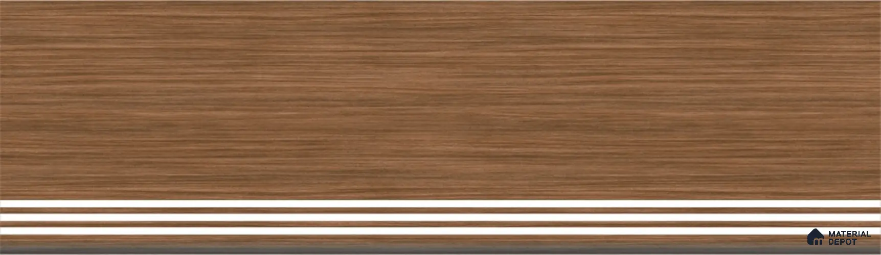 Chocolate Brown Step Tile Matte Finish TL 02553 3 ft x 1 ft Vitrified Stair Tile - 9.5 mm