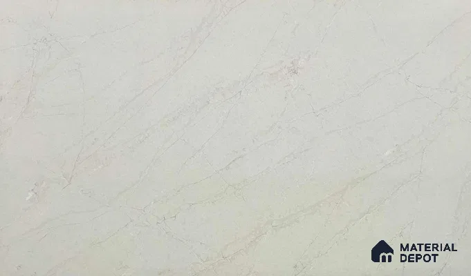 Belina Quartz QR 00023 Celestial Veil Regalia Series 11.42 ft x 6.58 ft Quartz - 20 mm | 10 Years Warranty | Suitable for Kitchen, Restaurant, Counter Tops, Dining, Reception, office