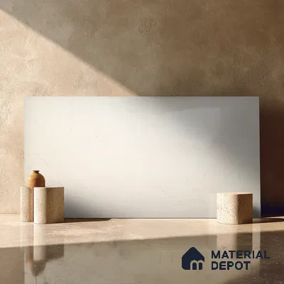 Belina Quartz QR 00026 Lunar Veil Regalia Series 11.42 ft x 6.58 ft Quartz - 20 mm | 10 Years Warranty | Suitable for Kitchen, Restaurant, Counter Tops, Dining, Reception, office