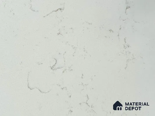 Belina Quartz QR 00095 Carrara Mist Regalia Series 11.42 ft x 6.58 ft Quartz - 20 mm | 10 Years Warranty | Suitable for Kitchen, Restaurant, Counter Tops, Dining, Reception, office