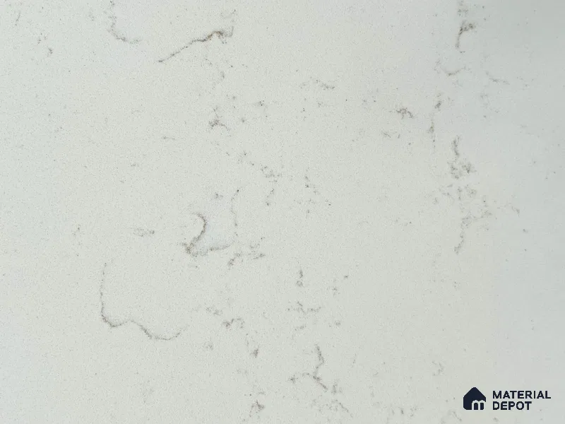 Belina Quartz QR 00095 Carrara Mist Regalia Series 11.42 ft x 6.58 ft Quartz - 20 mm | 10 Years Warranty | Suitable for Kitchen, Restaurant, Counter Tops, Dining, Reception, office