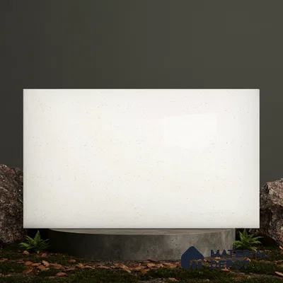 Belina Quartz QR 00095 Carrara Mist Regalia Series 11.42 ft x 6.58 ft Quartz - 20 mm | 10 Years Warranty | Suitable for Kitchen, Restaurant, Counter Tops, Dining, Reception, office