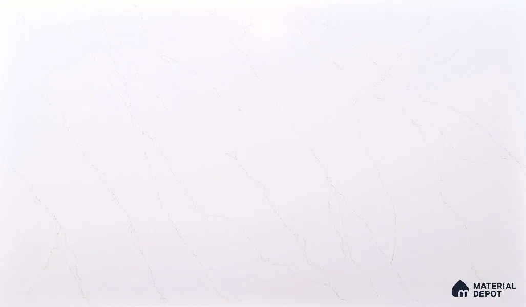 Belina Quartz QR 00030 Lunar Veil Regalia Series 11.42 ft x 6.58 ft Quartz - 20 mm | 10 Years Warranty | Suitable for Kitchen, Restaurant, Counter Tops, Dining, Reception, office
