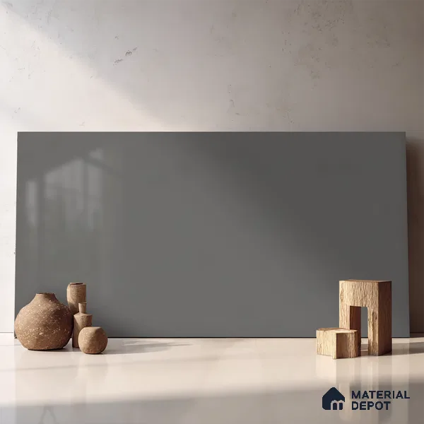 Belina Quartz QR 00034 Silver Mist Regalia Series 11.42 ft x 6.58 ft Quartz - 20 mm | 10 Years Warranty | Suitable for Kitchen, Restaurant, Counter Tops, Dining, Reception, office