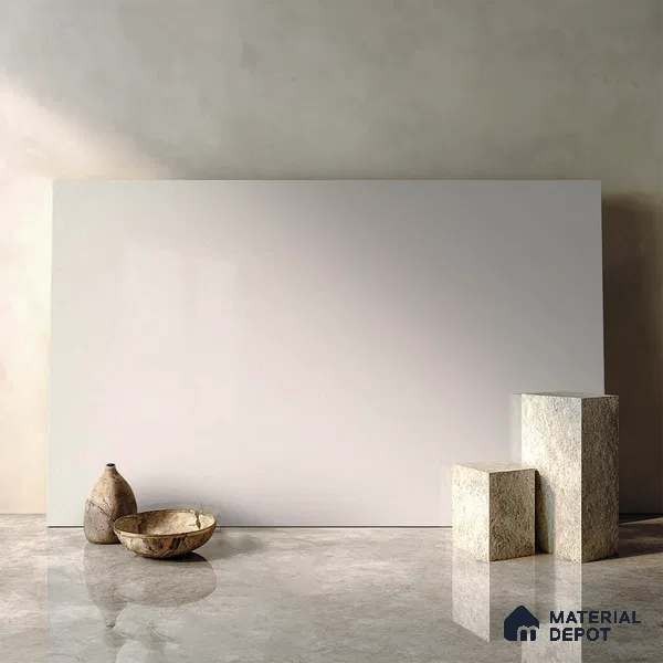 Belina Quartz QR 00037 Whisper Veil Regalia Series 11.42 ft x 6.58 ft Quartz - 20 mm | 10 Years Warranty | Suitable for Kitchen, Restaurant, Counter Tops, Dining, Reception, office