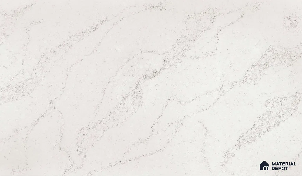 Belina Quartz QR 00039 Celestial Veil Regalia Series 11.42 ft x 6.58 ft Quartz - 20 mm | 10 Years Warranty | Suitable for Kitchen, Restaurant, Counter Tops, Dining, Reception, office