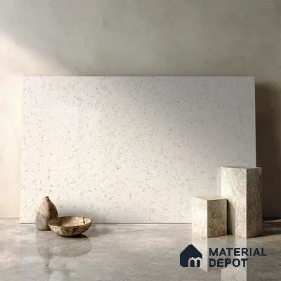 Belina Quartz QR 00051 Frosted Petal Regalia Series 11.42 ft x 6.58 ft Quartz - 20 mm | 10 Years Warranty | Suitable for Kitchen, Restaurant, Counter Tops, Dining, Reception, office