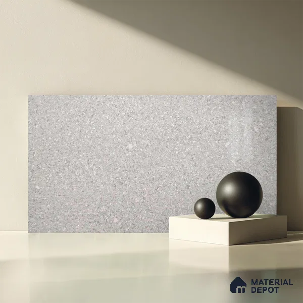 Belina Quartz QR 00056 Frosted Pearl Regalia Series 11.42 ft x 6.58 ft Quartz - 20 mm | 10 Years Warranty | Suitable for Kitchen, Restaurant, Counter Tops, Dining, Reception, office