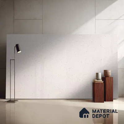 Belina Quartz QR 00057 Frosted Petal Regalia Series 11.42 ft x 6.58 ft Quartz - 20 mm | 10 Years Warranty | Suitable for Kitchen, Restaurant, Counter Tops, Dining, Reception, office