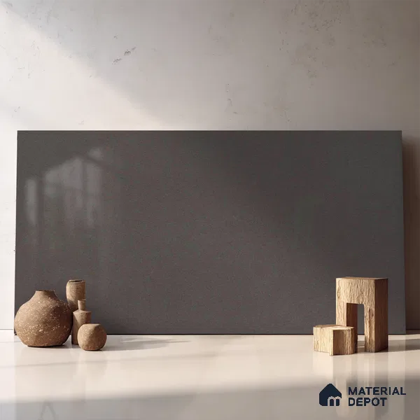Belina Quartz QR 00058 Shadow Ember Regalia Series 11.42 ft x 6.58 ft Quartz - 20 mm | 10 Years Warranty | Suitable for Kitchen, Restaurant, Counter Tops, Dining, Reception, office