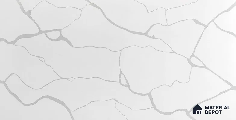 Belina Quartz QR 00153 Serene Calacatta Viola Series 10.76 ft x 5.41 ft Quartz - 20 mm | 7 Years Warranty | Suitable for Kitchen, Restaurant, Counter Tops, Dining, Reception, office