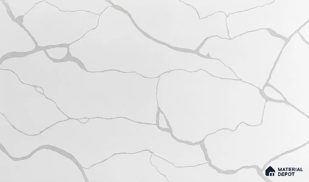 Belina Quartz QR 00153 Serene Calacatta Viola Series 10.76 ft x 5.41 ft Quartz - 20 mm | 7 Years Warranty | Suitable for Kitchen, Restaurant, Counter Tops, Dining, Reception, office