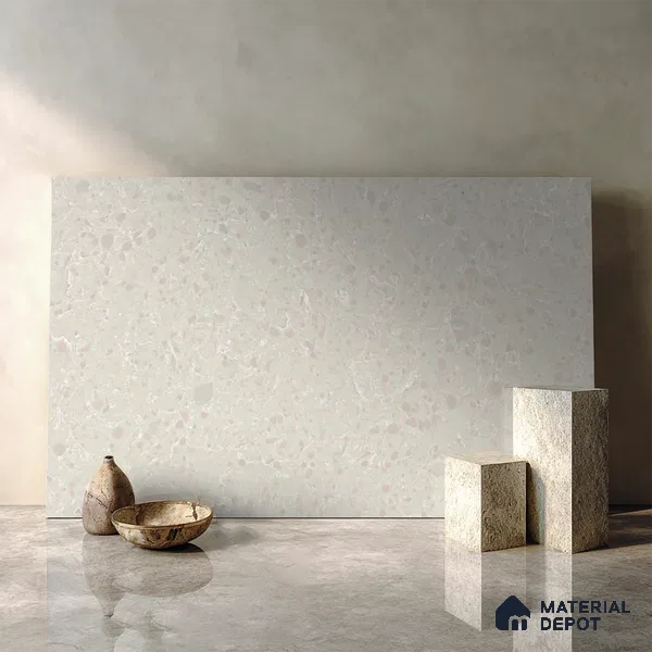 Belina Quartz QR 00070 Opaline Mist Viola Series 10.75 ft x 5.42 ft Quartz - 20 mm | 7 Years Warranty | Suitable for Kitchen, Restaurant, Counter Tops, Dining, Reception, office