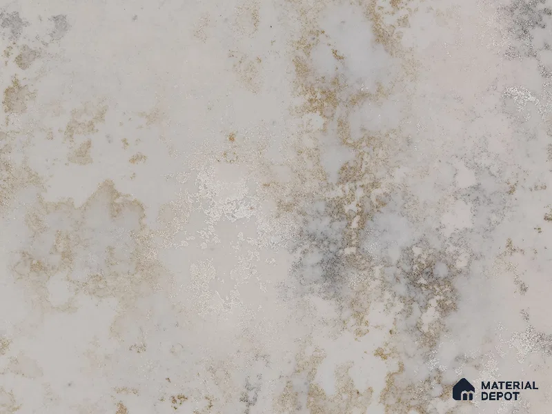 Belina Quartz QR 00003 Antique Gold Viola Series 10.75 ft x 5.42 ft Quartz - 20 mm | 7 Years Warranty | Suitable for Kitchen, Restaurant, Counter Tops, Dining, Reception, office