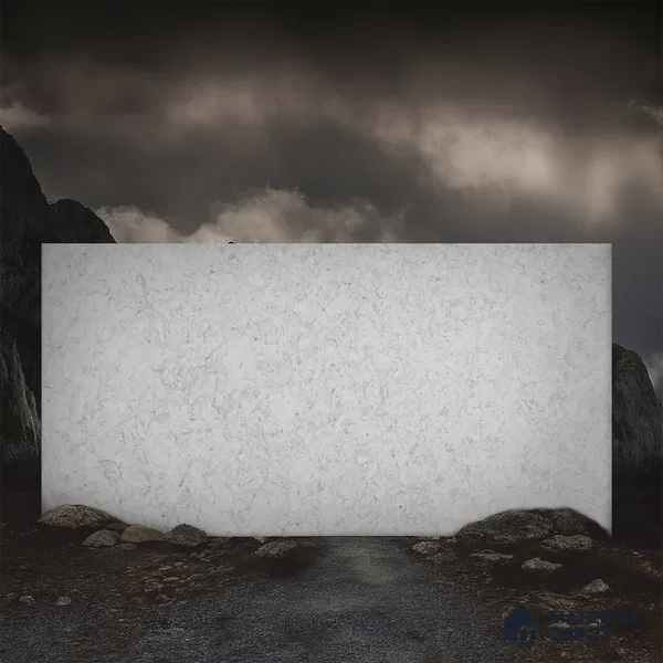 Belina Quartz QR 00071 Frosted Cascade Viola Series 10.75 ft x 5.42 ft Quartz - 20 mm | 7 Years Warranty | Suitable for Kitchen, Restaurant, Counter Tops, Dining, Reception, office