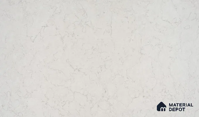 Belina Quartz QR 00075 Frosted Calacatta Viola Series 10.75 ft x 5.42 ft Quartz - 20 mm | 7 Years Warranty | Suitable for Kitchen, Restaurant, Counter Tops, Dining, Reception, office