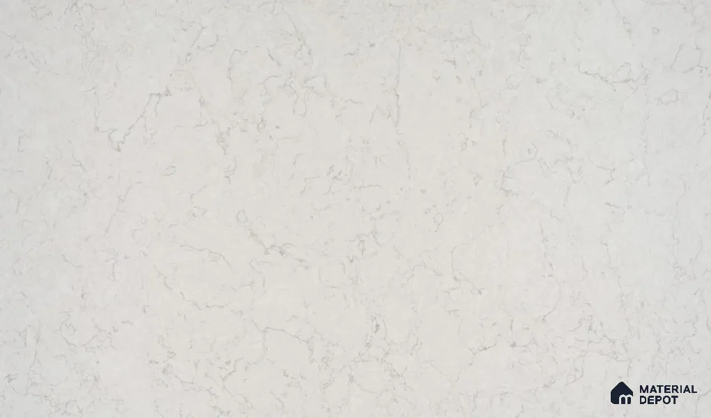Belina Quartz QR 00075 Frosted Calacatta Viola Series 10.75 ft x 5.42 ft Quartz - 20 mm | 7 Years Warranty | Suitable for Kitchen, Restaurant, Counter Tops, Dining, Reception, office