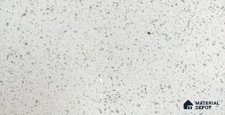 Belina Quartz QR 00087 B Frosted Crystal Viola Series 10.75 ft x 2.71 ft Quartz - 20 mm | 7 Years Warranty | Suitable for Kitchen, Restaurant, Counter Tops, Dining, Reception, office