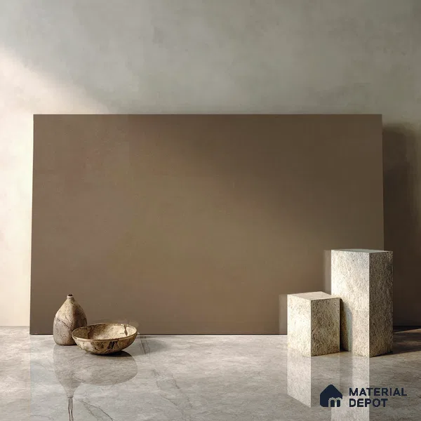 Belina Quartz QR 00013 Copper Umber Viola Series 10 ft x 4.75 ft Quartz - 20 mm | 7 Years Warranty | Suitable for Kitchen, Restaurant, Counter Tops, Dining, Reception, office
