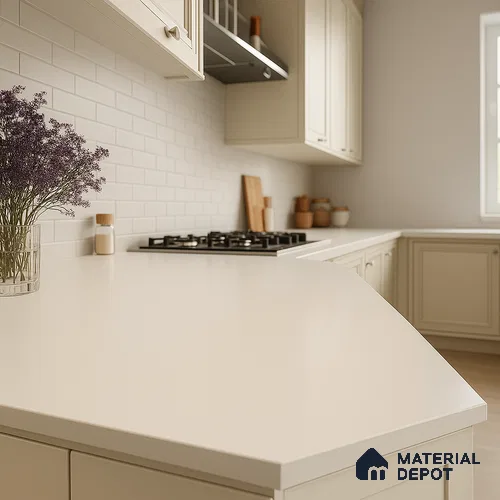 Belina Quartz QR 00088 Frosted Viola Series 10.75 ft x 5.42 ft Quartz - 20 mm | 7 Years Warranty | Suitable for Kitchen, Restaurant, Counter Tops, Dining, Reception, office