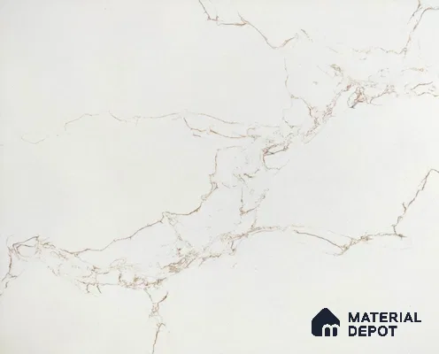 Belina Quartz QR 00078 C Diana Aurelia Viola Series 10.75 ft x 2.71 ft Quartz - 20 mm | 7 Years Warranty | Suitable for Kitchen, Restaurant, Counter Tops, Dining, Reception, office