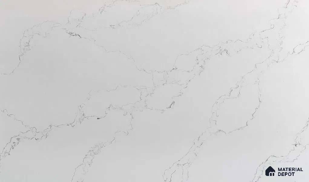 Belina Quartz QR 00080 Diana Mist Viola Series 10.75 ft x 5.42 ft Quartz - 20 mm | 7 Years Warranty | Suitable for Kitchen, Restaurant, Counter Tops, Dining, Reception, office