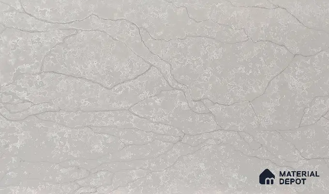 Belina Quartz QR 00010 Calacatta Frosted Viola Series 10.75 ft x 5.42 ft Quartz - 20 mm | 7 Years Warranty | Suitable for Kitchen, Restaurant, Counter Tops, Dining, Reception, office