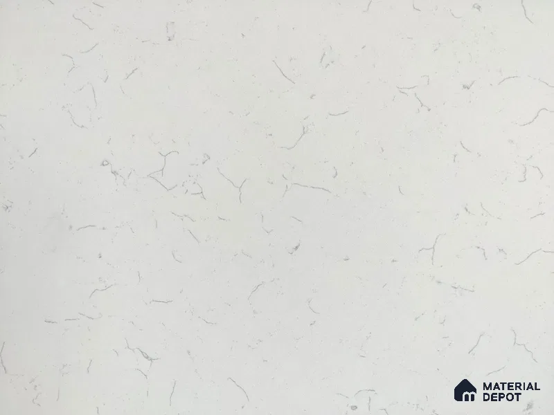 Belina Quartz QR 00081 B Carrara Mist Viola Series 10.75 ft x 2.71 ft Quartz - 20 mm | 7 Years Warranty | Suitable for Kitchen, Restaurant, Counter Tops, Dining, Reception, office