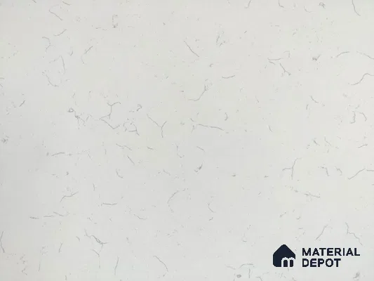 Belina Quartz QR 00081 Carrara Mist Viola Series 10.75 ft x 5.42 ft Quartz - 20 mm | 7 Years Warranty | Suitable for Kitchen, Restaurant, Counter Tops, Dining, Reception, office