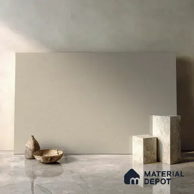 Belina Quartz QR 00011 Sandstone Mist Viola Series 10.75 ft x 5.42 ft Quartz - 20 mm | 7 Years Warranty | Suitable for Kitchen, Restaurant, Counter Tops, Dining, Reception, office