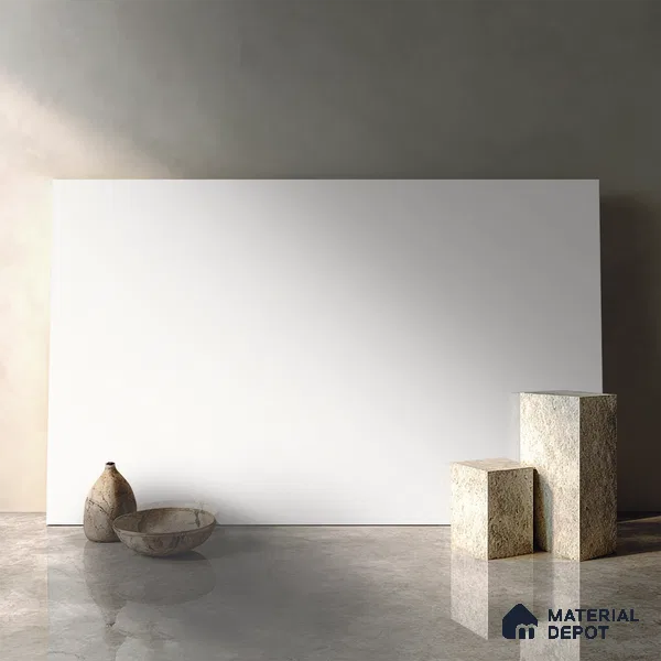 Belina Quartz QR 00104 Arctic Veil Viola Series 10.76 ft x 5.41 ft Quartz - 20 mm | 7 Years Warranty | Suitable for Kitchen, Restaurant, Counter Tops, Dining, Reception, office