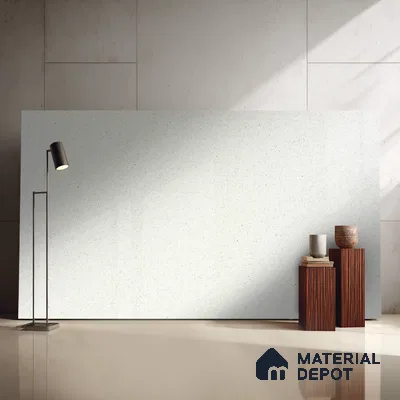 Belina Quartz QR 00068 Frosted Aurora Regalia Series 10.76 ft x 5.41 ft Quartz - 20 mm | 10 Years Warranty | Suitable for Kitchen, Restaurant, Counter Tops, Dining, Reception, office