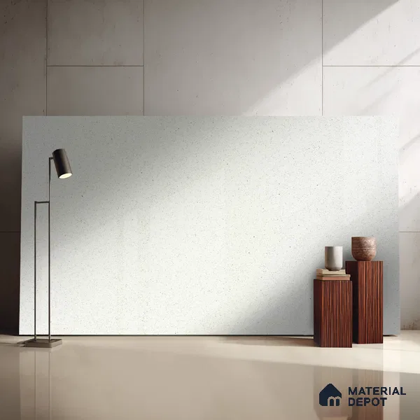 Belina Quartz QR 00068 Frosted Aurora Regalia Series 10.76 ft x 5.41 ft Quartz - 20 mm | 10 Years Warranty | Suitable for Kitchen, Restaurant, Counter Tops, Dining, Reception, office