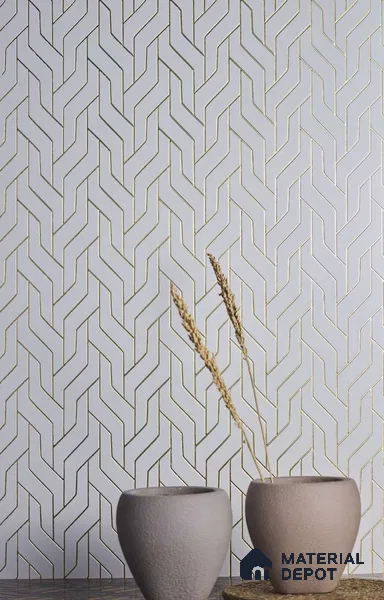 White Luxury Look Charcoal Decorative Wall Panel PN 05045 8 ft x 2 ft - 4 mm | Suitable for Feature Wall, TV Unit & Living Room | Width is Subjected to 5% Variation