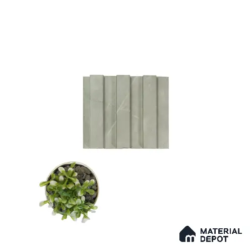 Beige Marble Louver PN 00085 9.5 ft x 4.7 inch MDF Panel - 18 mm | Suitable for Feature Wall, TV Unit & Living Room | Width is Subjected to 5% Variation