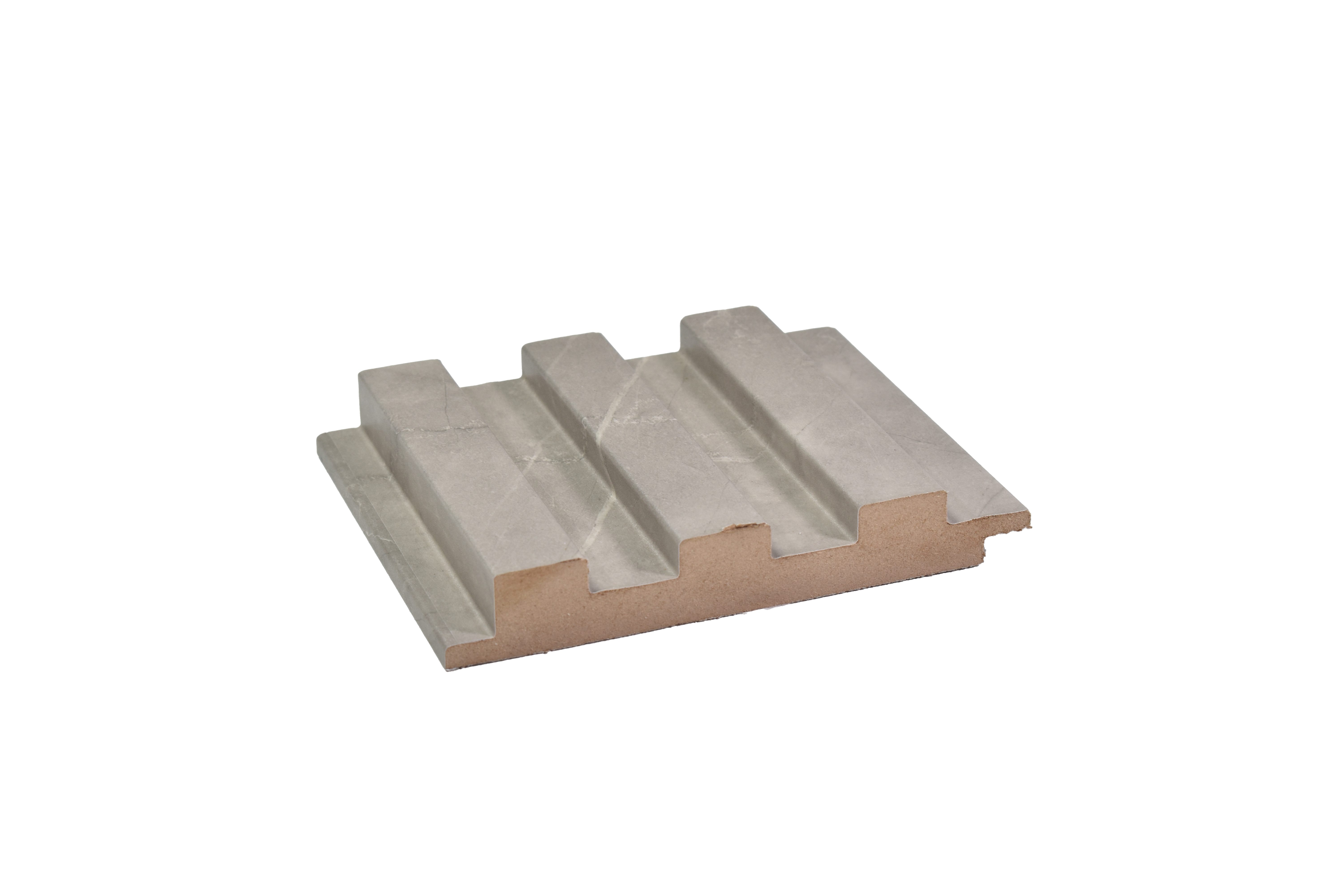 Beige Marble Louver PN 00085 9.5 ft x 4.7 inch MDF Panel - 18 mm | Suitable for Feature Wall, TV Unit & Living Room | Width is Subjected to 5% Variation